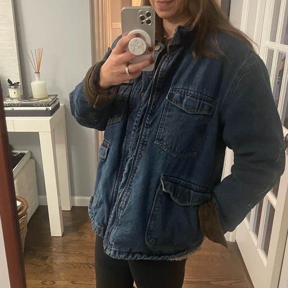 Vintage Wrangler Denim Sherpa Jacket - Picture 3 of 16